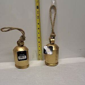 Gold Hanging Holiday Bells